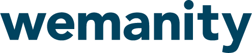 Wemanity logo in blue
